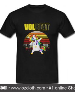 Unicorn Dabbing Volbeat Retro T-Shirt (Oztmu)