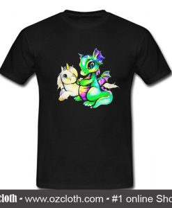 Unicorn and Dragon T Shirt (Oztmu)