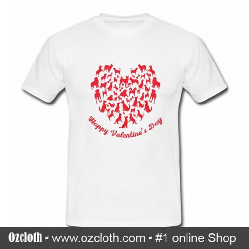 Valentine For Dog Lover T Shirt (Oztmu)