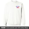 American Flag Print Sweatshirt (Oztmu)