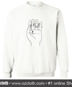 Hand Emoticon Sweatshirt (Oztmu)