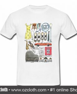 La La Land Illustration Jazz Saxophone Music Musical T Shirt (Oztmu)