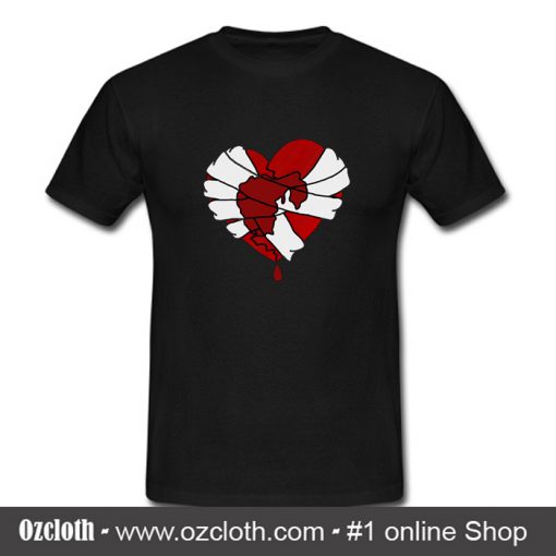 Love Heart Bandages T Shirt (Oztmu)