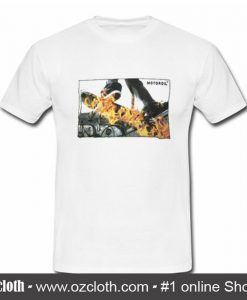 Motor Oil Flame Skateboard Fire T-Shirt (Oztmu)