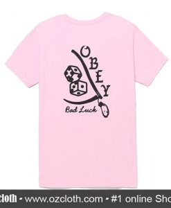 Obey Bad Luck Premium T Shirt Back (Oztmu)