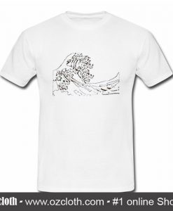 Ocean Waves Coaster T Shirt (Oztmu)