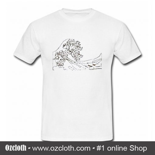 Ocean Waves Coaster T Shirt (Oztmu)