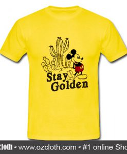 Stay Golden Mickey Mouse T-Shirt (Oztmu)