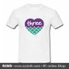 Three Mermaid Heart T Shirt (Oztmu)