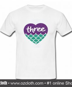 Three Mermaid Heart T Shirt (Oztmu)