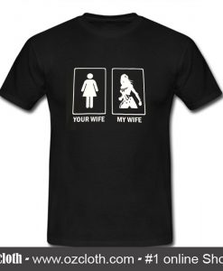 Your Wife My Wife tee Wonder Woman Super Hero T Shirt (Oztmu)