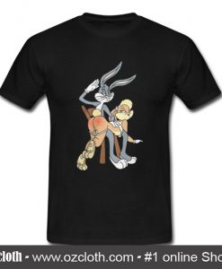 Bugs Bunny Spanking Naughty Lola Bunny T Shirt (Oztmu)