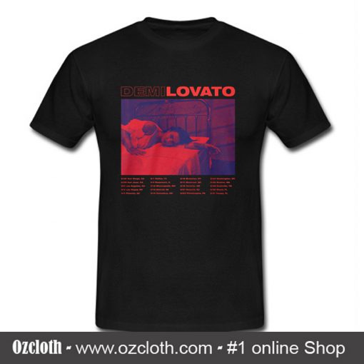 Demi Bed Photo 2018 Tour T Shirt (Oztmu)