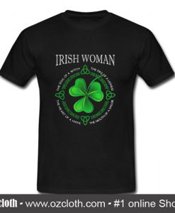 Irish Woman The Soul Of An Angel T Shirt (Oztmu)