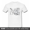 New York City Map Illustration and Wall Decal T Shirt (Oztmu)