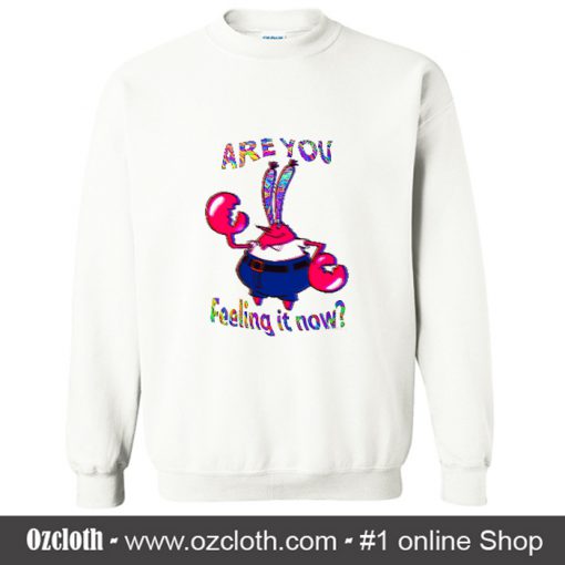 Are You Feeling It Now Mr Krabs Sweatshirt (Oztmu)