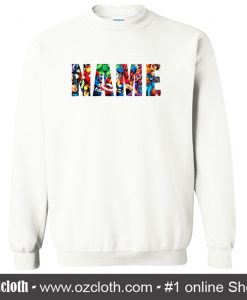 MARVEL CUSTOM NAME Sweatshirt (Oztmu)