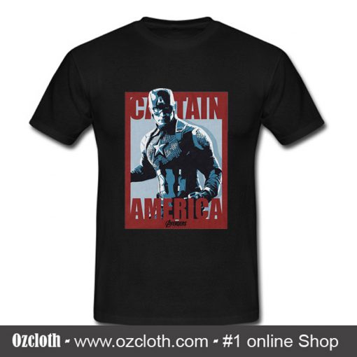 Marvel Avengers Endgame Captain Poster T Shirt (Oztmu)