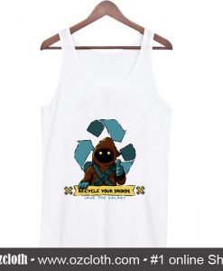 Earth Day Is Coming Recycle Your Droid Tank Top (Oztmu)