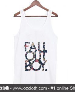 Fall Out Boy Floral Tank Top (Oztmu)