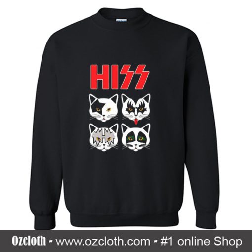 Hiss Kiss Cats Sweatshirt (Oztmu)
