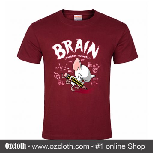 Brain Conquers The World T Shirt (Oztmu)