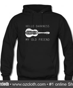 Hello Darkness My Old Friend Guitar Hoodie (Oztmu)