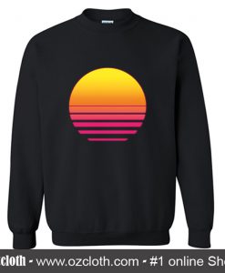 Retro Sunset 80s Sweatshirt (Oztmu)