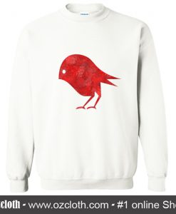 Vogel In Rot Sweatshirt (Oztmu)