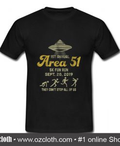 Area 51 5k Fun Run T Shirt (Oztmu)