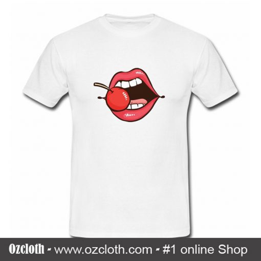 Lips Cherry T Shirt (Oztmu)