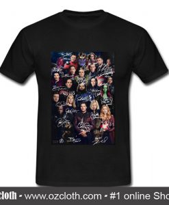 Marvel Avengers Endgame poster signature T Shirt (Oztmu)