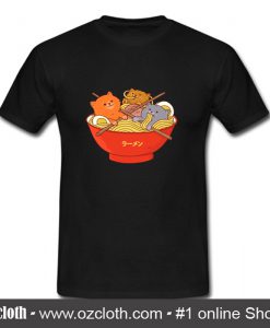 Ramen and cats T Shirt (Oztmu)