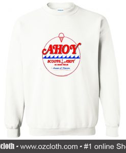 Scoops Ahoy Ice Cream Parlor Ocean of Flavors Sweatshirt (Oztmu)