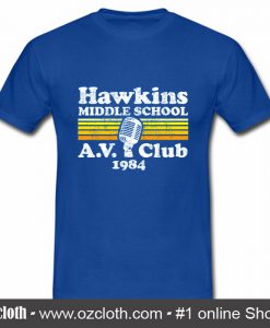 Stranger Things Hawkins Middle School T Shirt (Oztmu)