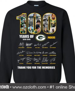100 Years Of Green Packers -1919-2019 Sweatshirt (Oztmu)