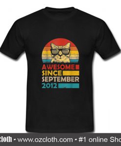 Awesome Since September 2012 T Shirt (Oztmu)