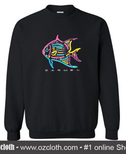 Caramel Neon Fish Sweatshirt (Oztmu)