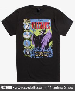 Disney Villans Comic Book Cover T-Shirt (Oztmu)