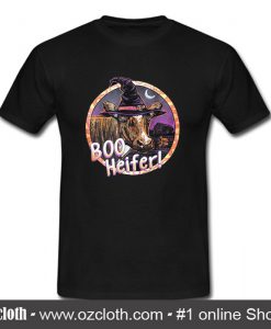 Heifer Boo Witch Halloween T Shirt (Oztmu)