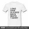 Long Hair Slicked Back White T Shirt (Oztmu)