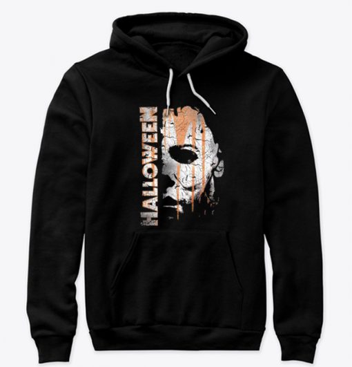 New Cute Halloween Michael Myers Mask And Drips Hoodie (Oztmu)