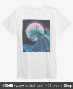 The Nightmare Before Christmas Spiral Hill Glitch T-Shirt (Oztmu)