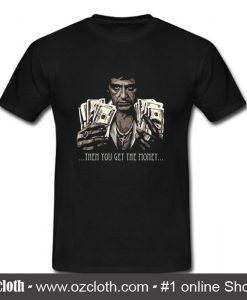 Tony Montana Money Scarface Movie T Shirt (Oztmu)