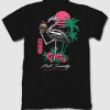 Tropical Skeleton Flamingo T-Shirt (Oztmu)