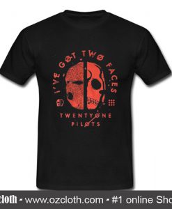 Twenty One Pilots Two Faces T Shirt (Oztmu)