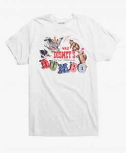 Disney Dumbo Classic Poster T-Shirt (Oztmu)