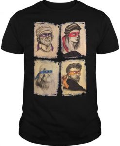 Donatello, Raphael, Leonardo And Michelangelo T-Shirt (Oztmu)