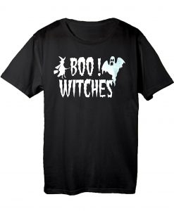 Funny Happy Halloween Boo Witches T Shirt (Oztmu)