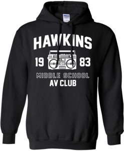 Hawkins AV Club Stranger Things Pullover Hoodie (Oztmu)
